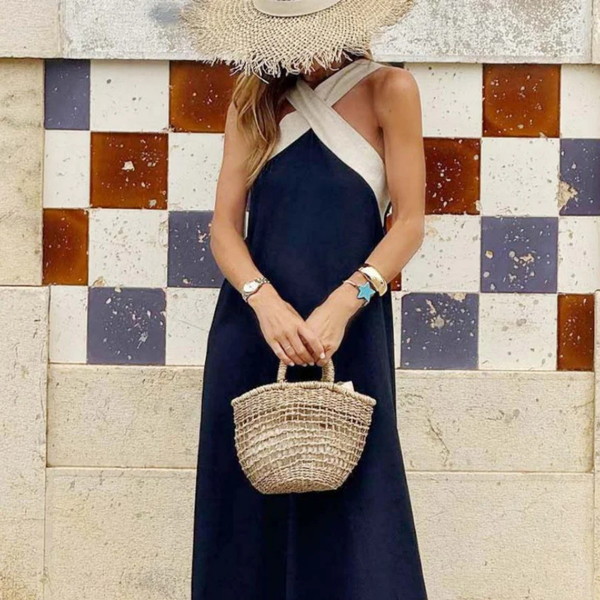 Seline™ – Vestido com Corte Cruzado Premium