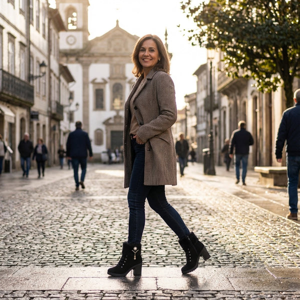 Mary™ – Botas com Salto e Forro - Conforto Premium